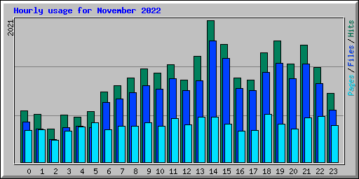 Hourly usage for November 2022