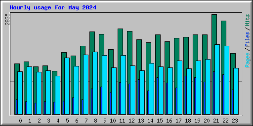 Hourly usage for May 2024